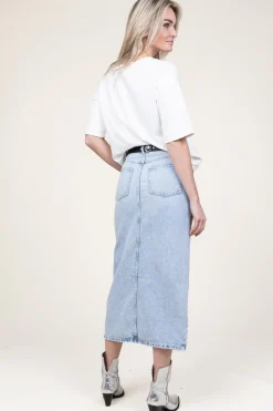 Denim Skirt Dustine | Blue... | Second Female | Little Soho