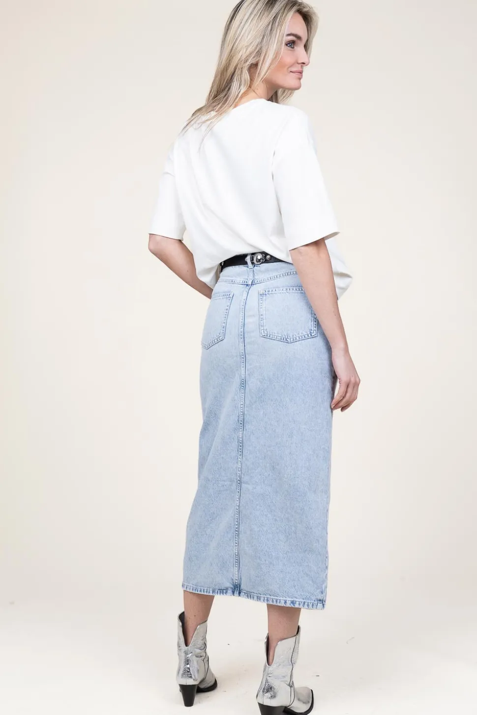 Denim Skirt Dustine | Blue... | Second Female | Little Soho