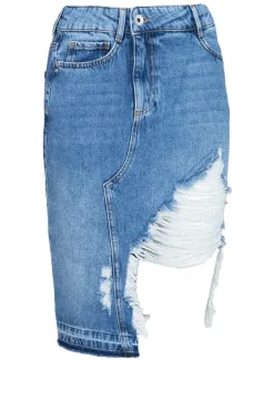 Denim Skirt Marta | Blue... | Patrizia Pepe | Little Soho