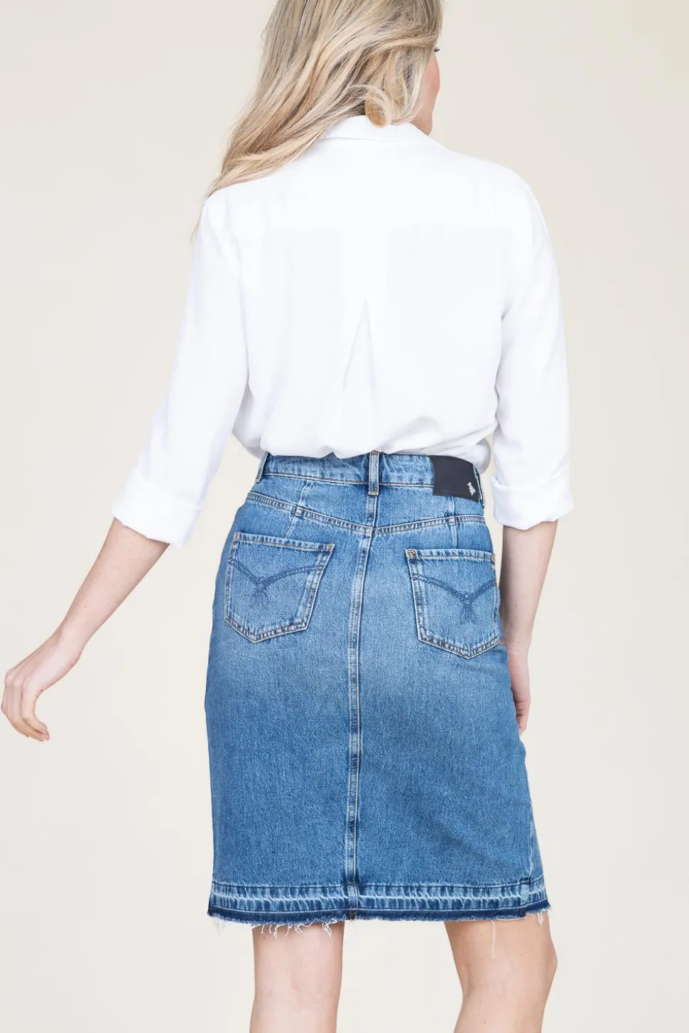 Denim Skirt Marta | Blue... | Patrizia Pepe | Little Soho