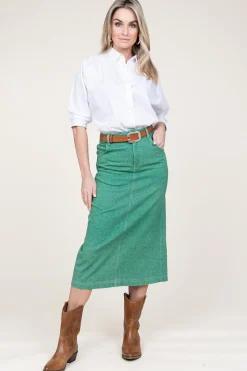 Denim Skirt Tineborow | Green... | American Vintage | Little Soho