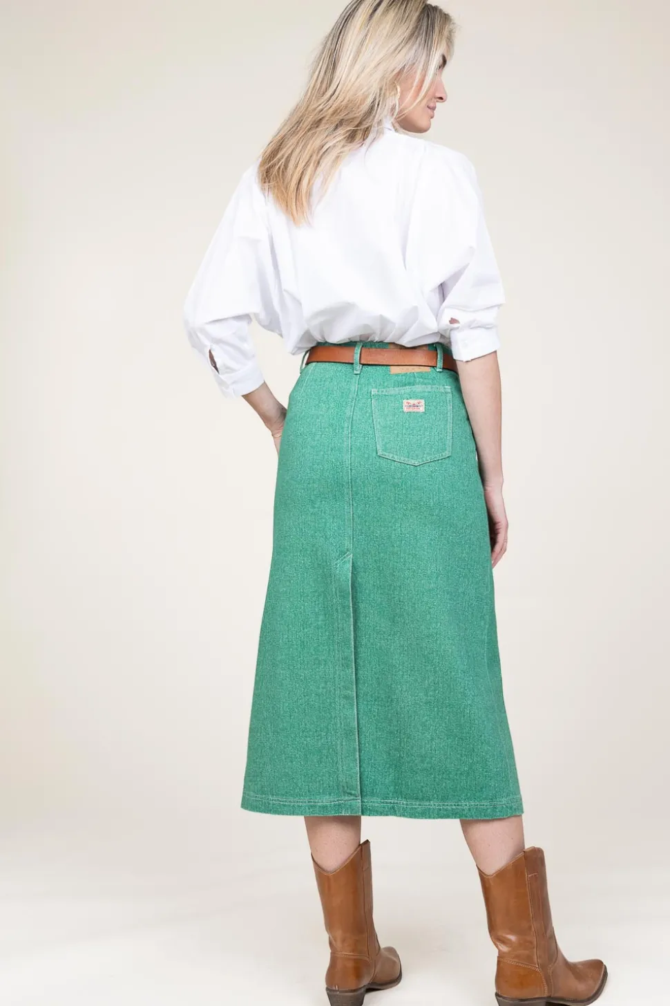 Denim Skirt Tineborow | Green... | American Vintage | Little Soho