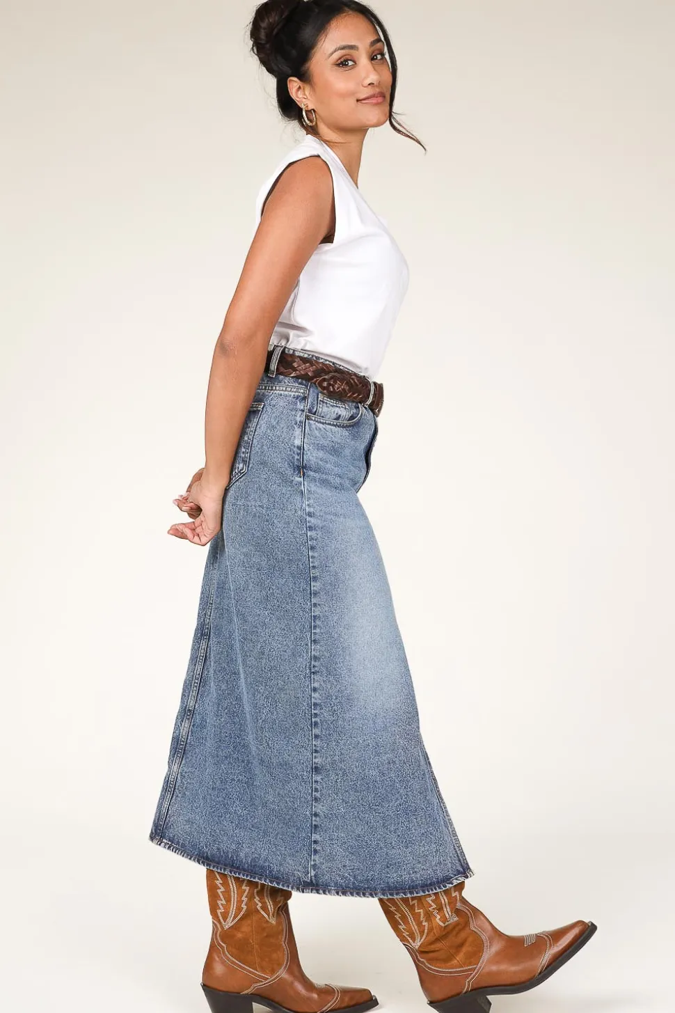 Denim Skirt Vika | Blue... | Co'Couture | Little Soho