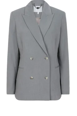 Double Breasted Blazer Frame | Grey... | Dante 6 | Little Soho