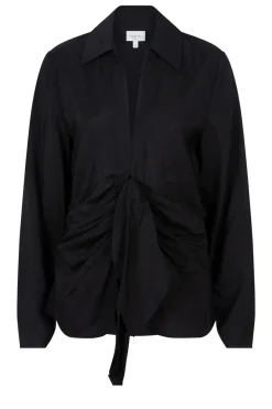 Draped Modal Mix Top Pancy | Black... | Dante 6 | Little Soho