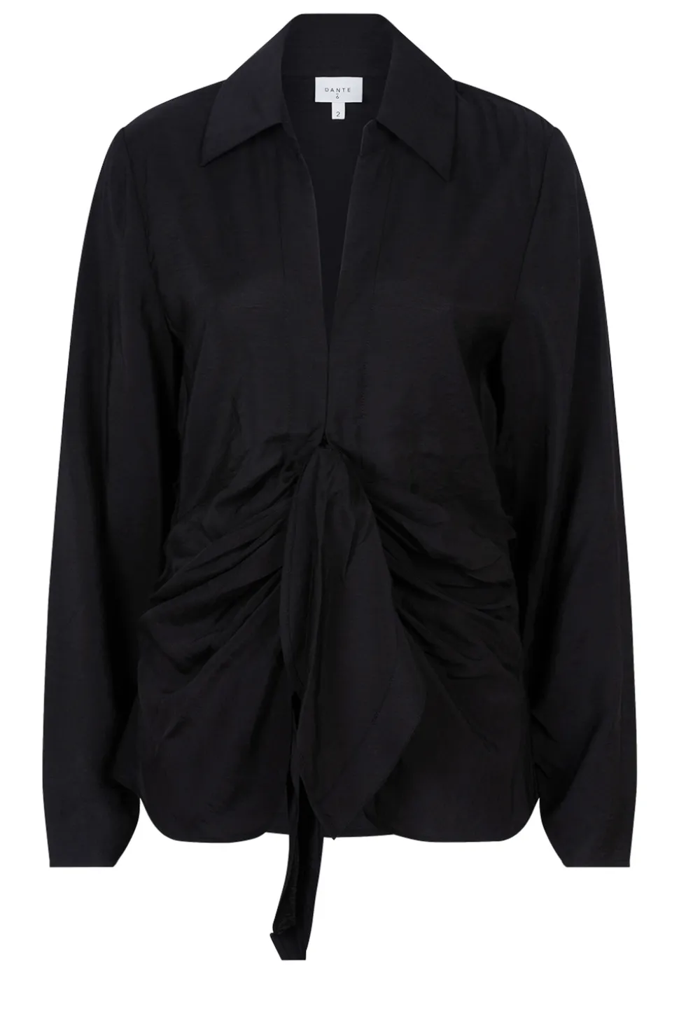 Draped Modal Mix Top Pancy | Black... | Dante 6 | Little Soho