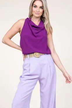 Draped Top Tindy | Purple... | Ba&Sh | Little Soho