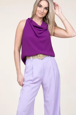 Draped Top Tindy | Purple... | Ba&Sh | Little Soho