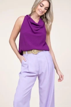 Draped Top Tindy | Purple... | Ba&Sh | Little Soho