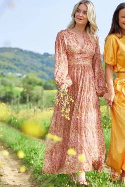 Dress With Cut-Outs Ratacha | Orange... | Berenice | Little Soho
