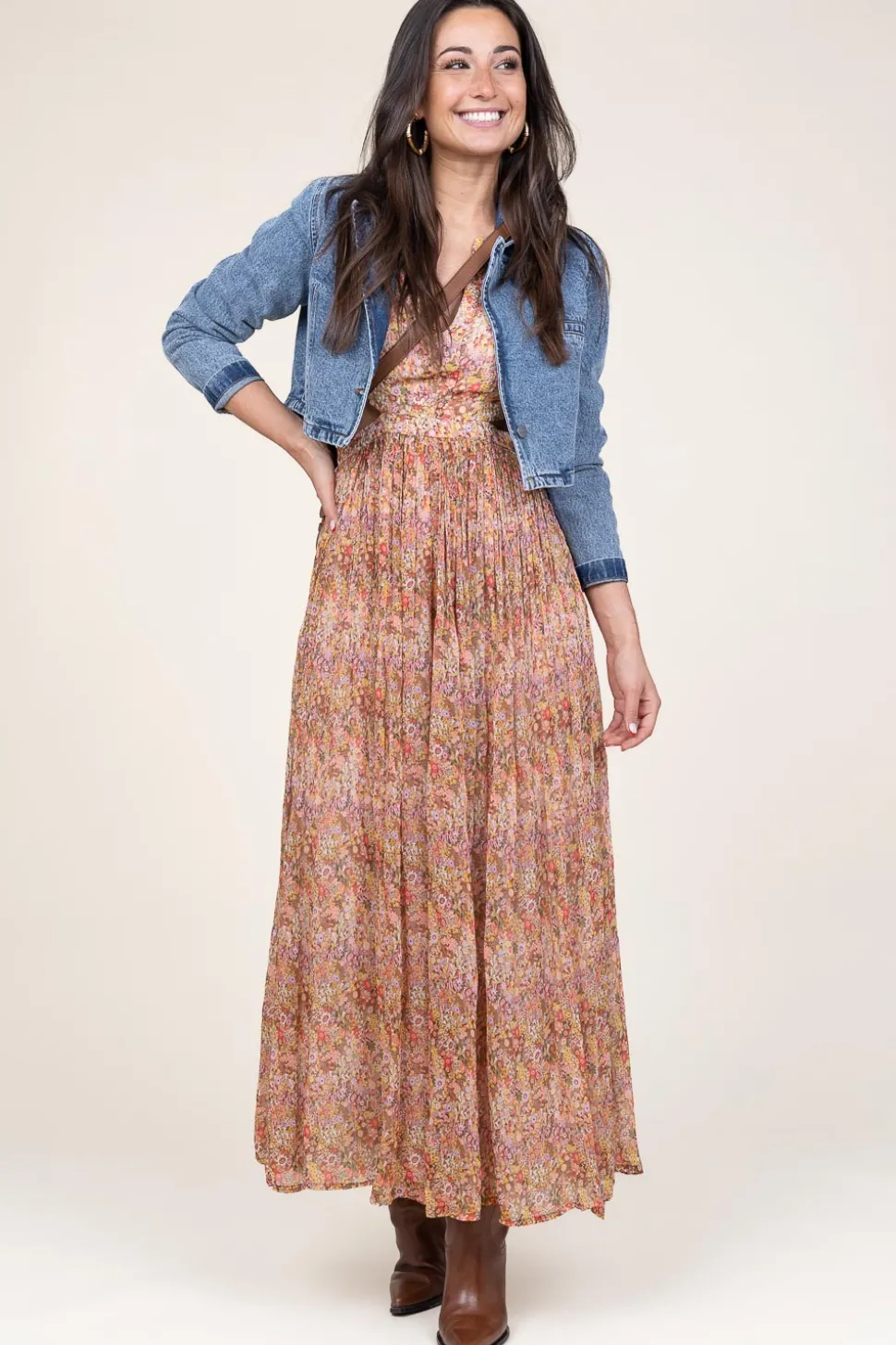 Dress With Cut-Outs Ratacha | Orange... | Berenice | Little Soho