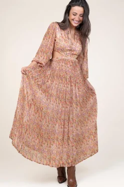 Dress With Cut-Outs Ratacha | Orange... | Berenice | Little Soho