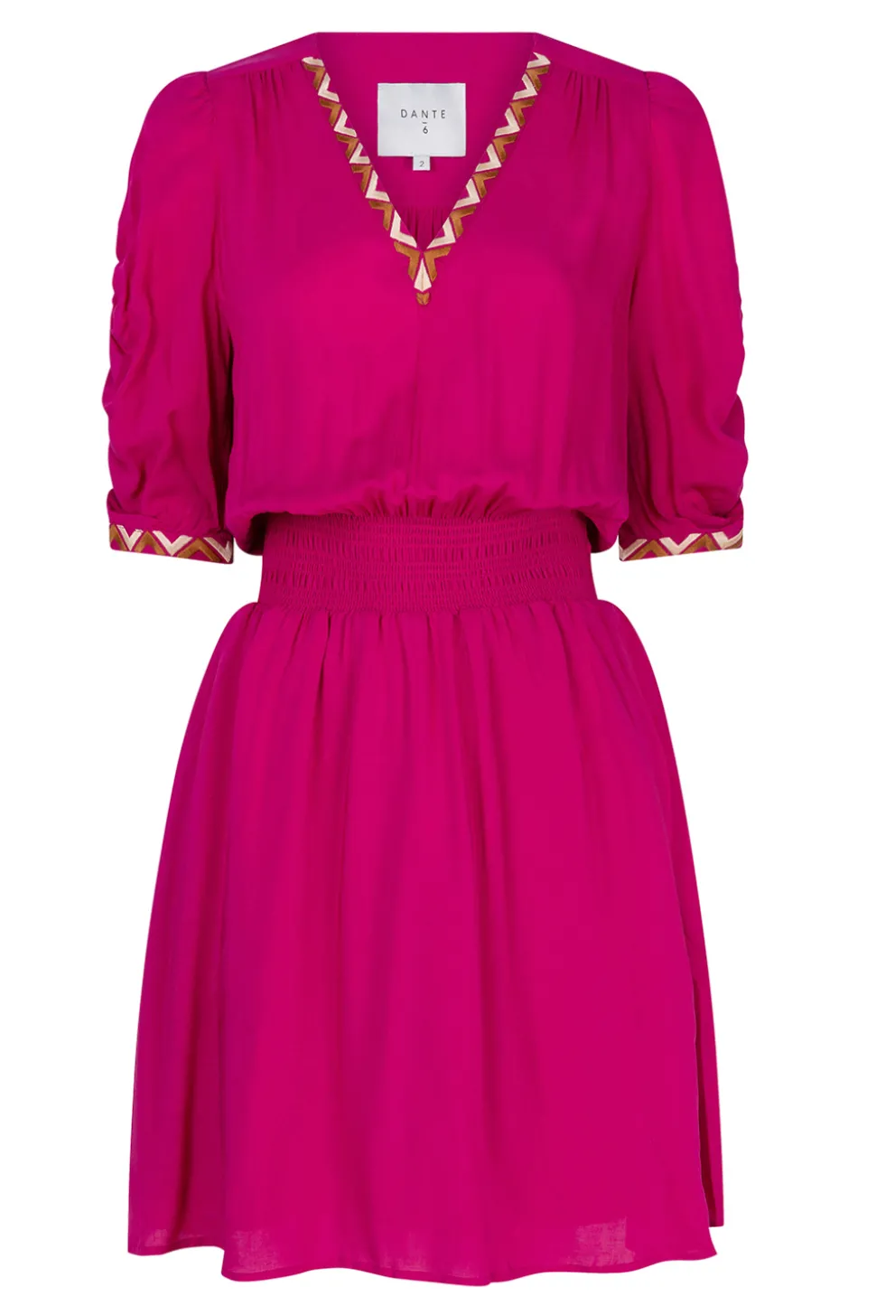 Dress With Embroidery Details Verico | Pink... | Dante 6 | Little Soho