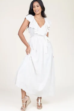 Dress With Embroidery Palmsprings | Natural... | Louizon | Little Soho