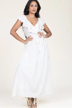 Dress With Embroidery Palmsprings | Natural... | Louizon | Little Soho