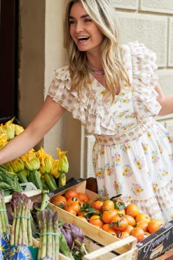 Dress With Floral Print Roro | White... | Berenice | Little Soho