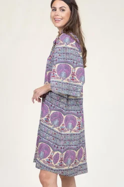 Dress With Print And Embroidery Tala | Multi... | Antik Batik | Little Soho