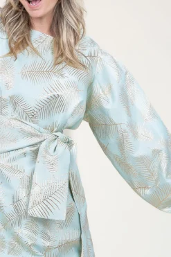 Dress With Print Freya | Blue... | Ibana | Little Soho