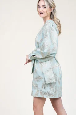 Dress With Print Freya | Blue... | Ibana | Little Soho
