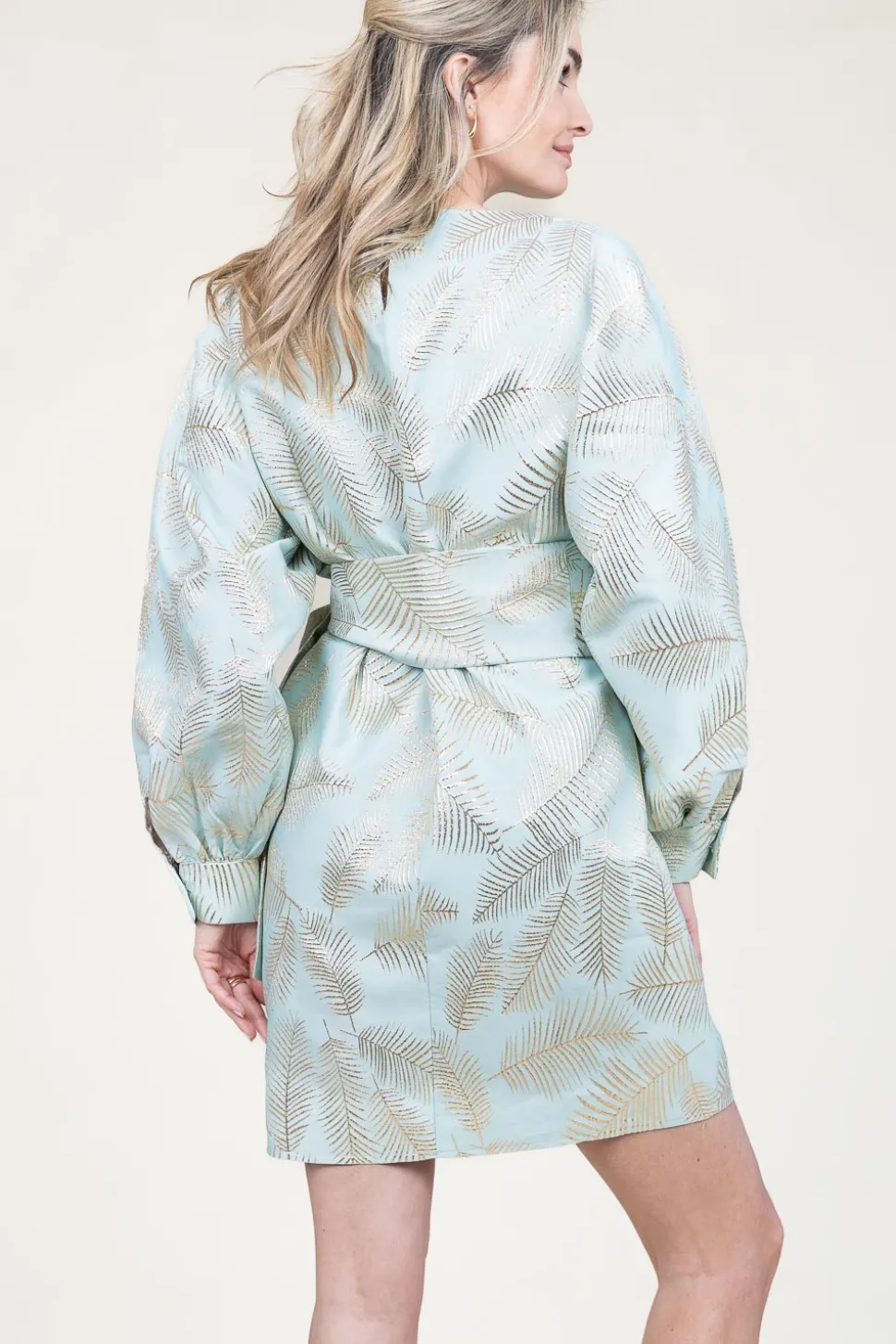 Dress With Print Freya | Blue... | Ibana | Little Soho