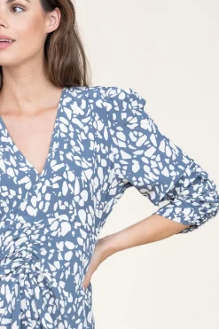 Dress With Print Jo | Grey... | Second Female | Little Soho