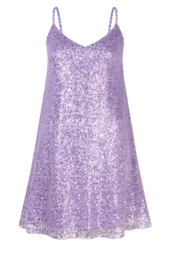 Dress With Sequins Gloria | Purple... | Dante 6 | Little Soho