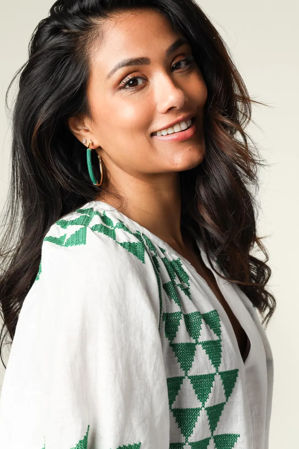 Earrings Saphira Basic Large | Green... | Barong Barong | Little Soho