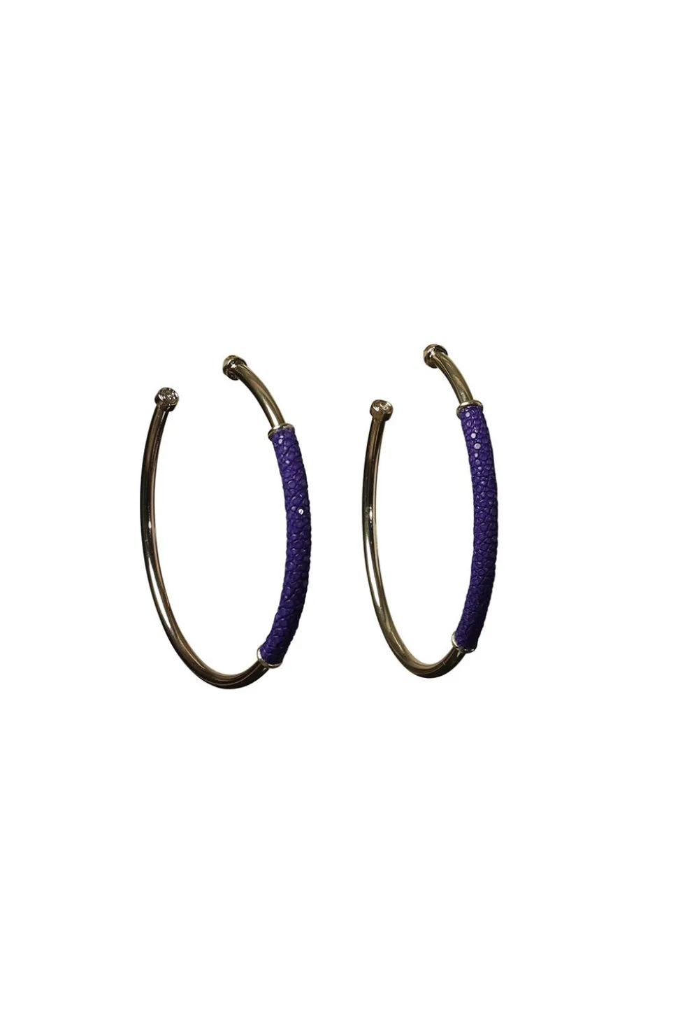 Earrings Saphira Basic Large | Purple... | Barong Barong | Little Soho