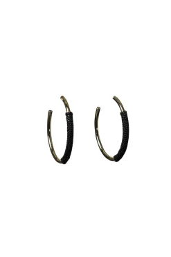 Earrings Saphira Basic Medium | Black... | Barong Barong | Little Soho