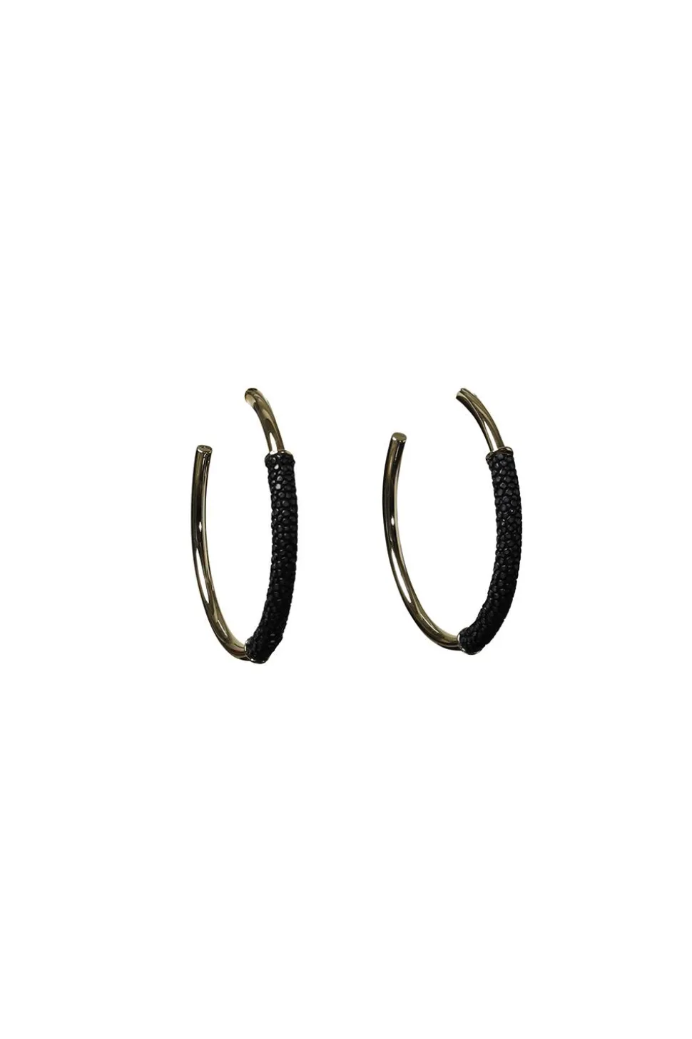 Earrings Saphira Basic Medium | Black... | Barong Barong | Little Soho
