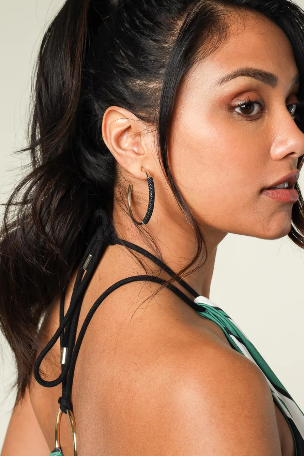 Earrings Saphira Basic Medium | Black... | Barong Barong | Little Soho