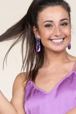 Earrings Saphira Duo | Purple... | Barong Barong | Little Soho