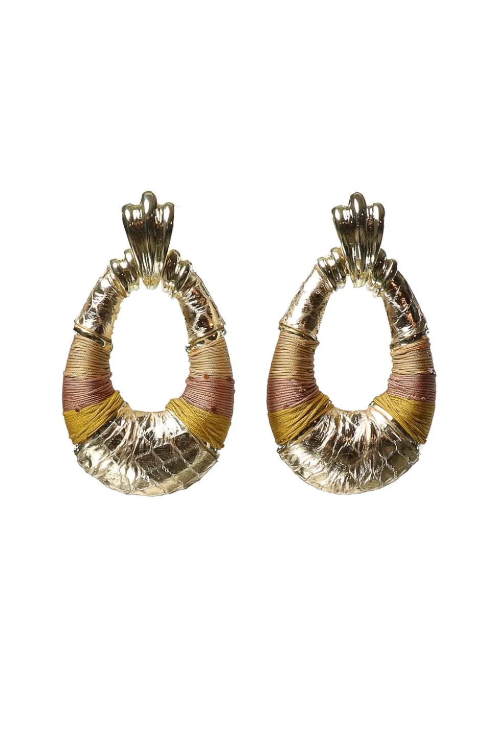 Earrings Saphira Fleur De Lis | Gold... | Barong Barong | Little Soho