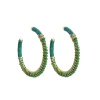 Earrings Saphira Full Moon Gemstones Medium | Green... | Barong Barong | Little Soho