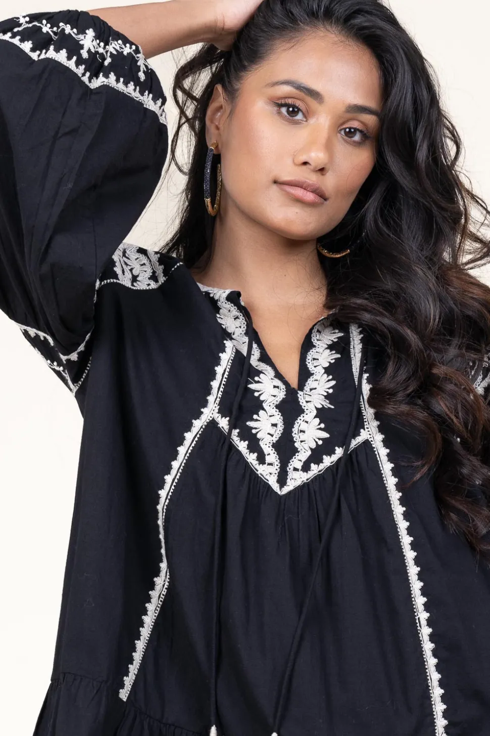 Earrings Saphira Full Moon Large | Black... | Barong Barong | Little Soho