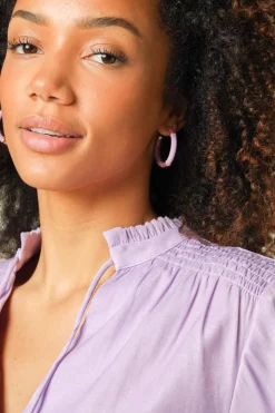 Earrings Saphira Full Moon Small | Purple... | Barong Barong | Little Soho