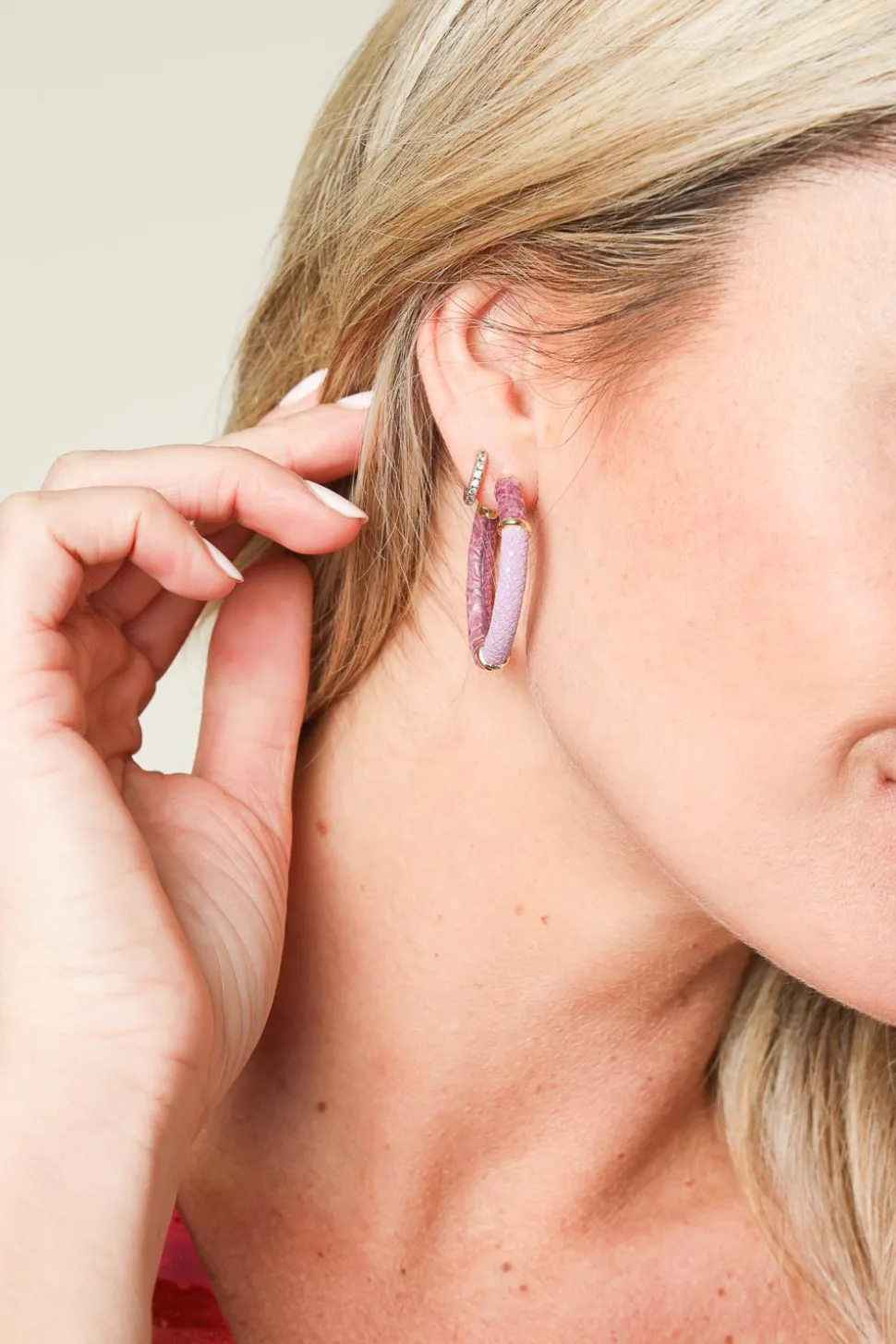 Earrings Saphira Full Moon Small | Purple... | Barong Barong | Little Soho