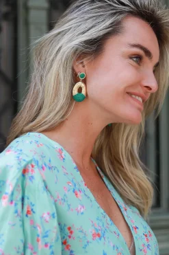 Earrings Saphira Happy Ufo | Green... | Barong Barong | Little Soho