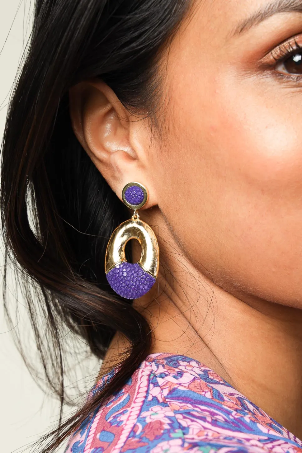 Earrings Saphira Happy Ufo | Purple... | Barong Barong | Little Soho
