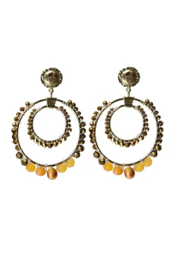 Earrings Saphira Moonstruck Medium | Gold... | Barong Barong | Little Soho