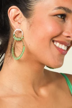 Earrings Saphira Twin | Green... | Barong Barong | Little Soho