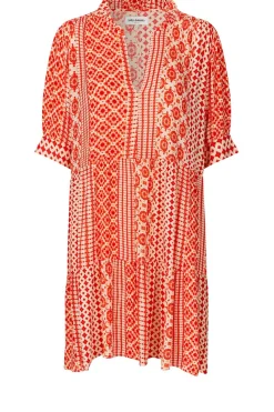 Ecovero Dress With Print Sabine | Red... | Lollys Laundry | Little Soho