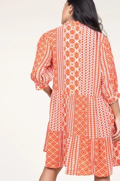 Ecovero Dress With Print Sabine | Red... | Lollys Laundry | Little Soho