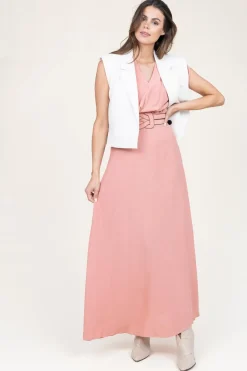 Ecovero Maxi Dress Yaramo | Pink... | Louizon | Little Soho