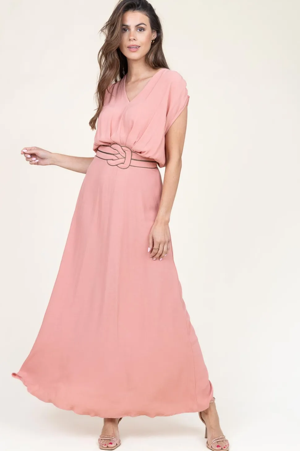 Ecovero Maxi Dress Yaramo | Pink... | Louizon | Little Soho