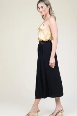 Ecovero Midi Skirt Yvana | Black... | Louizon | Little Soho