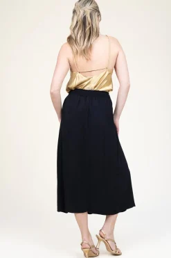 Ecovero Midi Skirt Yvana | Black... | Louizon | Little Soho