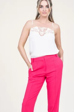 Ecovero Top With Crochet Dirla | Natural... | Louizon | Little Soho