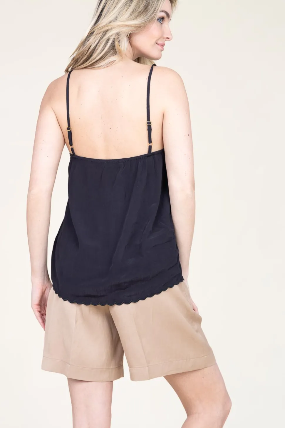 Ecovero Top With Crochet Dirla | Black... | Louizon | Little Soho