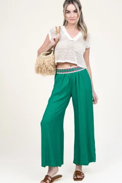 Eco Viscose Pants Ilem | Green... | Louizon | Little Soho